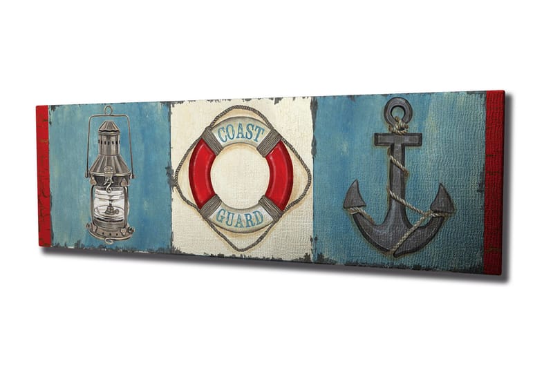Dekorativt Canvas Maleri - Flerfarvet - Boligtilbehør - Billeder & kunst - Billeder på lærred