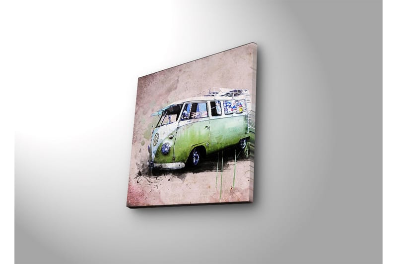 Dekorativt Canvas Maleri LED-belysning - Flerfarvet - Boligtilbehør - Billeder & kunst - Billeder på lærred