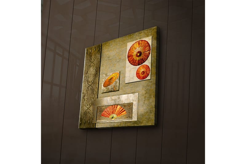 Dekorativt Canvas Maleri LED-belysning - Flerfarvet - Boligtilbehør - Billeder & kunst - Billeder på lærred