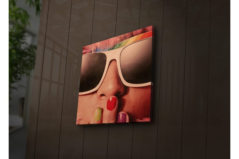 Dekorativt Canvas Maleri LED-belysning - Flerfarvet - Boligtilbehør - Billeder & kunst - Billeder på lærred