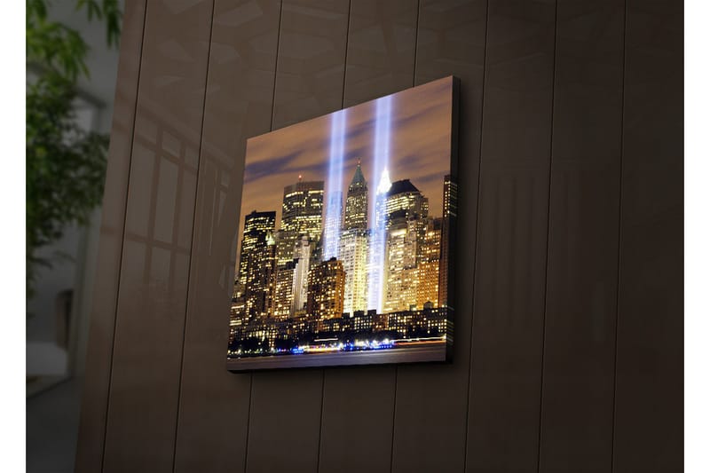 Dekorativt Canvas Maleri LED-belysning - Flerfarvet - Boligtilbehør - Billeder & kunst - Billeder på lærred
