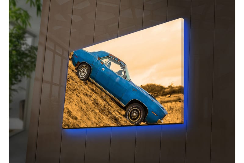 Dekorativt Canvas Maleri LED-belysning - Flerfarvet - Boligtilbehør - Billeder & kunst - Billeder på lærred