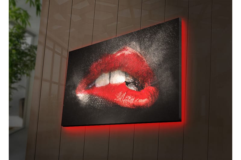 Dekorativt Canvas Maleri LED-belysning - Flerfarvet - Boligtilbehør - Billeder & kunst - Billeder på lærred
