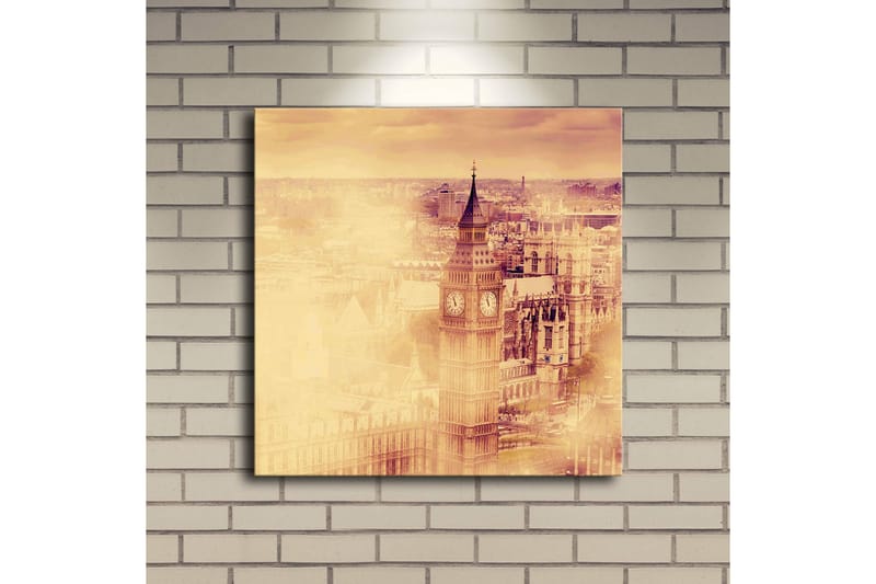 Dekorativt Canvas Maleri LED-belysning - Flerfarvet - Boligtilbehør - Billeder & kunst - Billeder på lærred