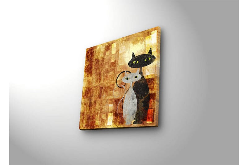 Dekorativt Canvas Maleri LED-belysning - Flerfarvet - Boligtilbehør - Billeder & kunst - Billeder på lærred