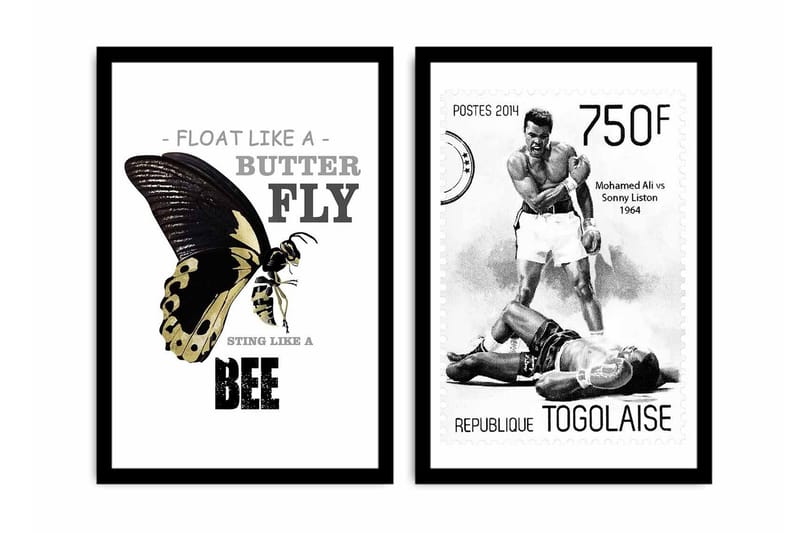 Dekorativt MDF-Maleri 2 Dele - Flerfarvet - Boligtilbehør - Billeder & kunst - Billeder på lærred