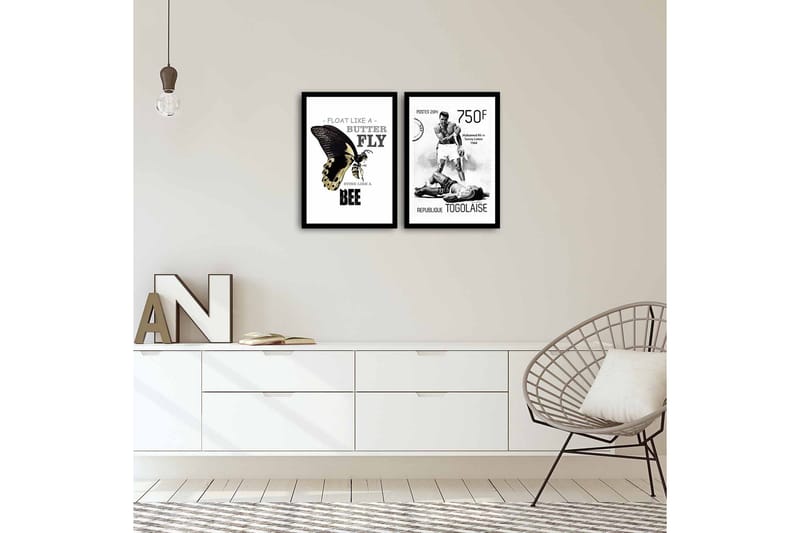 Dekorativt MDF-Maleri 2 Dele - Flerfarvet - Boligtilbehør - Billeder & kunst - Billeder på lærred