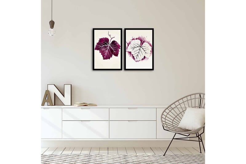 Dekorativt MDF-Maleri 2 Dele - Flerfarvet - Boligtilbehør - Billeder & kunst - Billeder på lærred