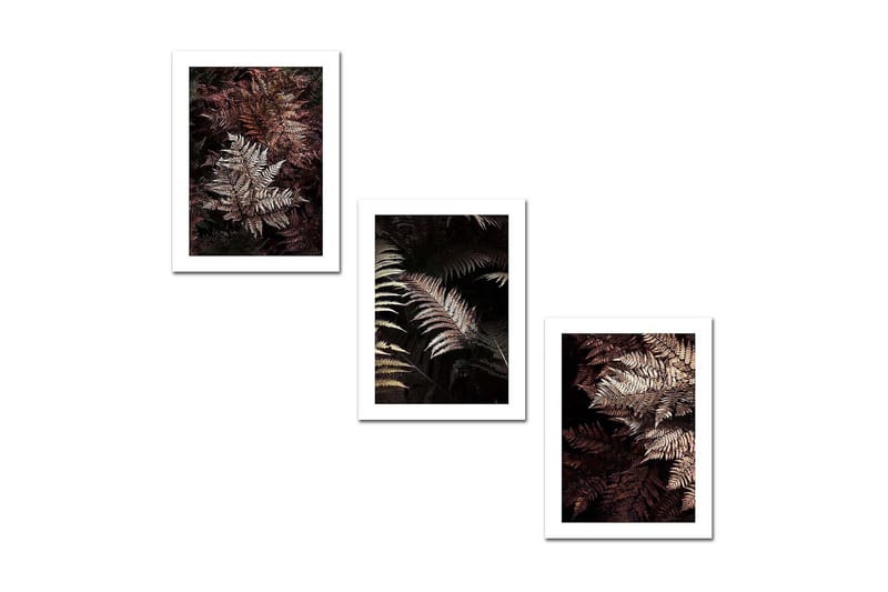 Dekorativt MDF-Maleri 3 Dele - Flerfarvet - Boligtilbehør - Billeder & kunst - Billeder på lærred