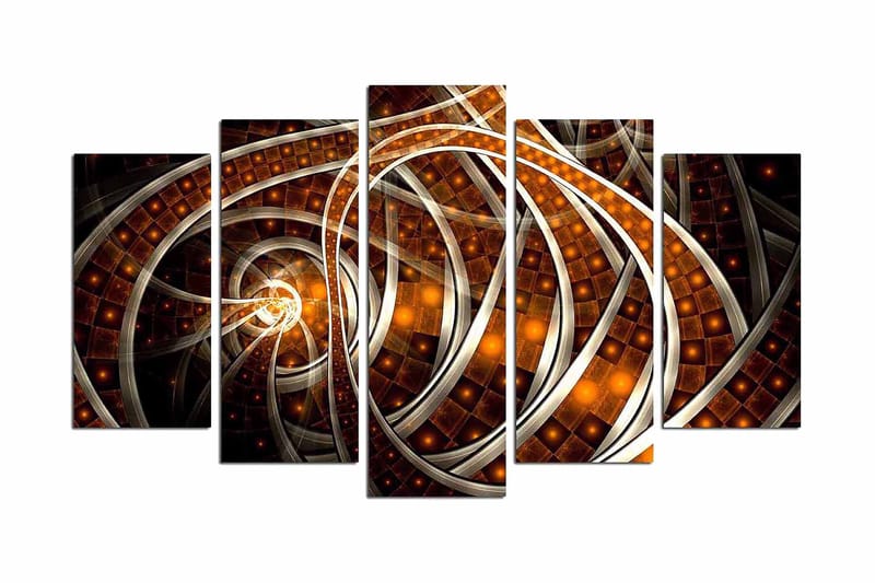 Dekorativt MDF-Maleri 5 Dele - Flerfarvet - Boligtilbehør - Billeder & kunst - Billeder på lærred