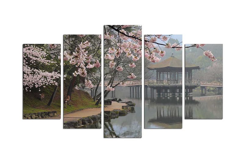 Dekorativt MDF-Maleri 5 Dele, Flerfarvet