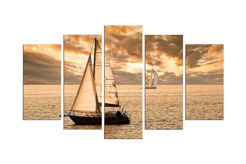 Dekorativt MDF-Maleri 5 Dele, Flerfarvet