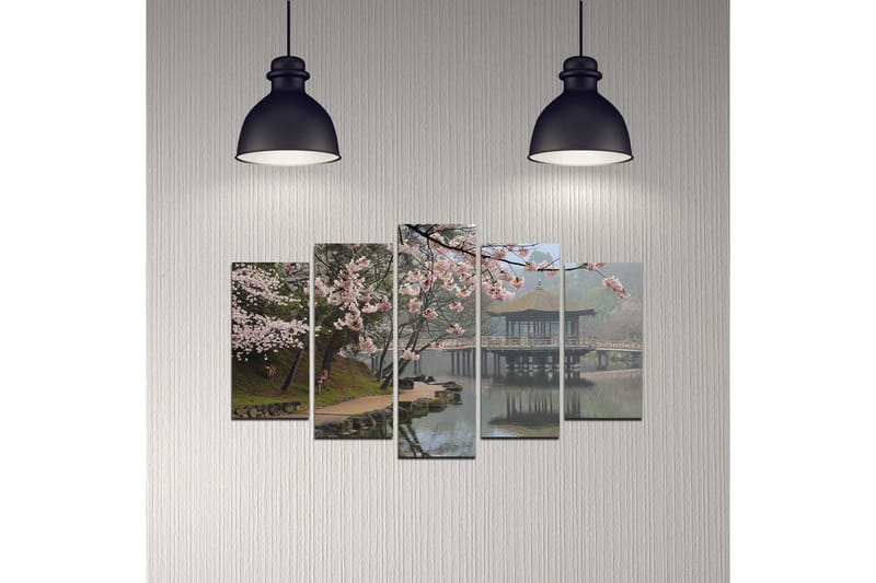 Dekorativt MDF-Maleri 5 Dele - Flerfarvet - Boligtilbehør - Billeder & kunst - Billeder på lærred