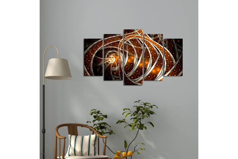 Dekorativt MDF-Maleri 5 Dele - Flerfarvet - Boligtilbehør - Billeder & kunst - Billeder på lærred