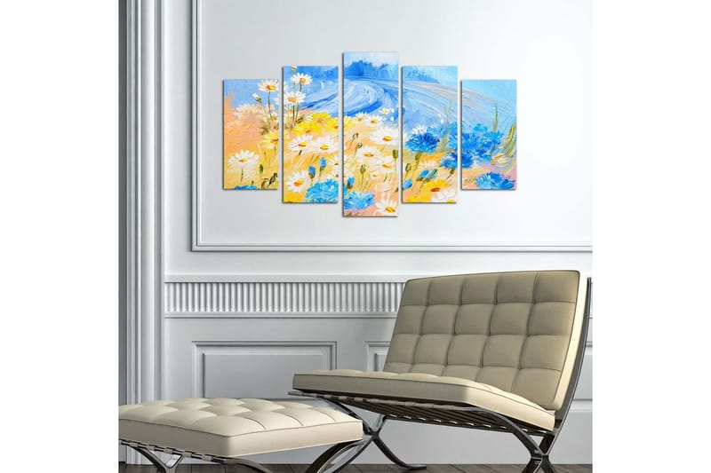 Dekorativt MDF-Maleri 5 Dele - Flerfarvet - Boligtilbehør - Billeder & kunst - Billeder på lærred