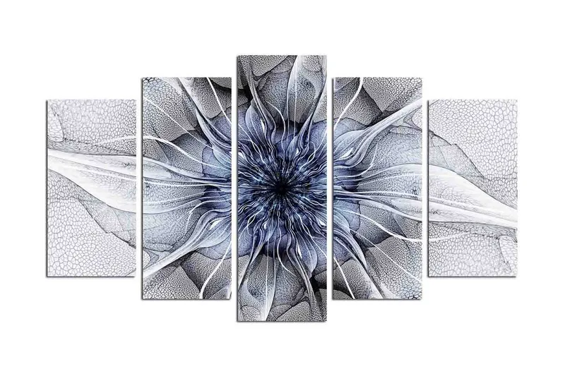 Dekorativt MDF-Maleri 5 Dele - Flerfarvet - Boligtilbehør - Billeder & kunst - Billeder på lærred