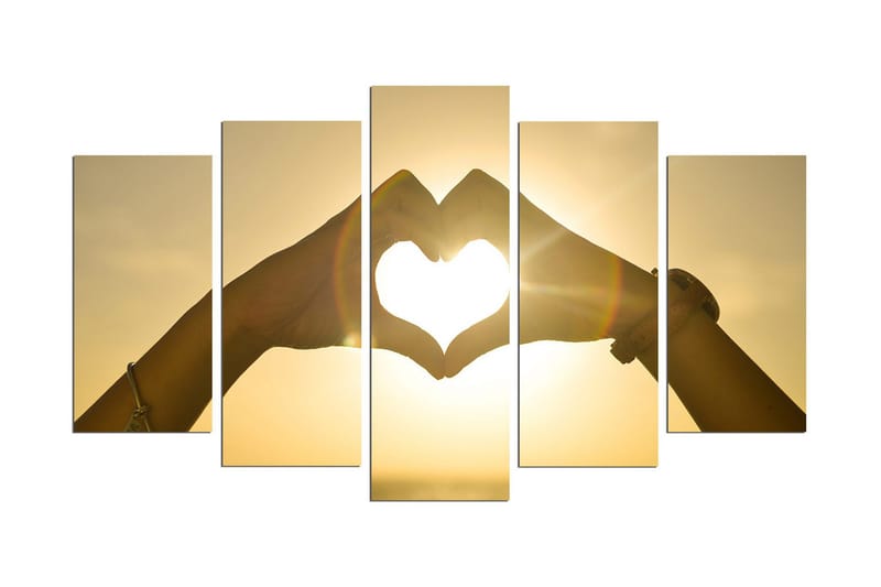 Dekorativt MDF-Maleri 5 Dele, Flerfarvet