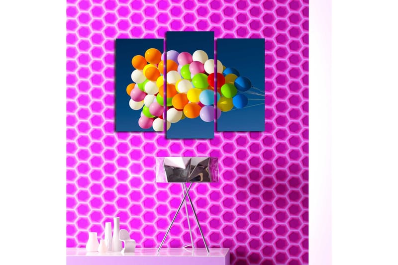 Fototapet 3 stk Flerfarvet - 22x03 cm - Boligtilbehør - Billeder & kunst - Billeder på lærred