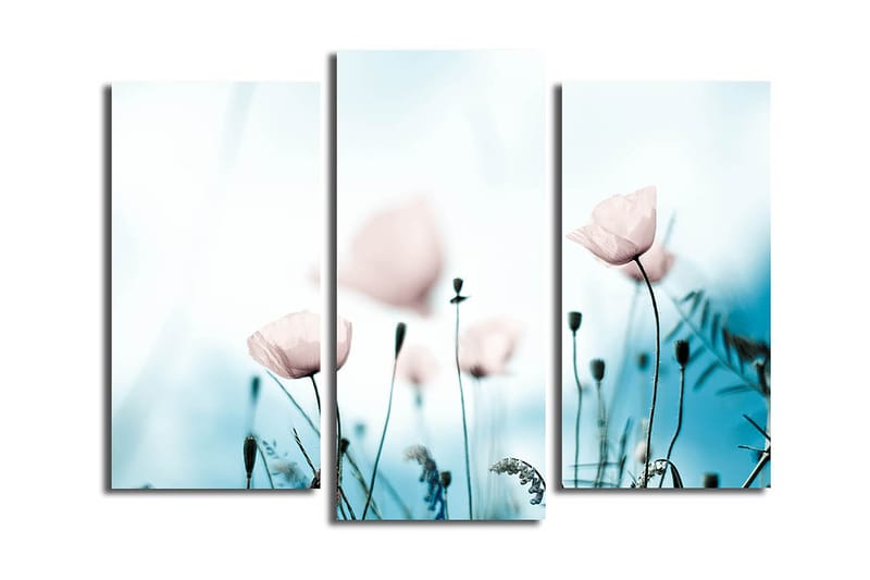 Fototapet 3 stk Flerfarvet - 22x03 cm - Boligtilbehør - Billeder & kunst - Billeder på lærred