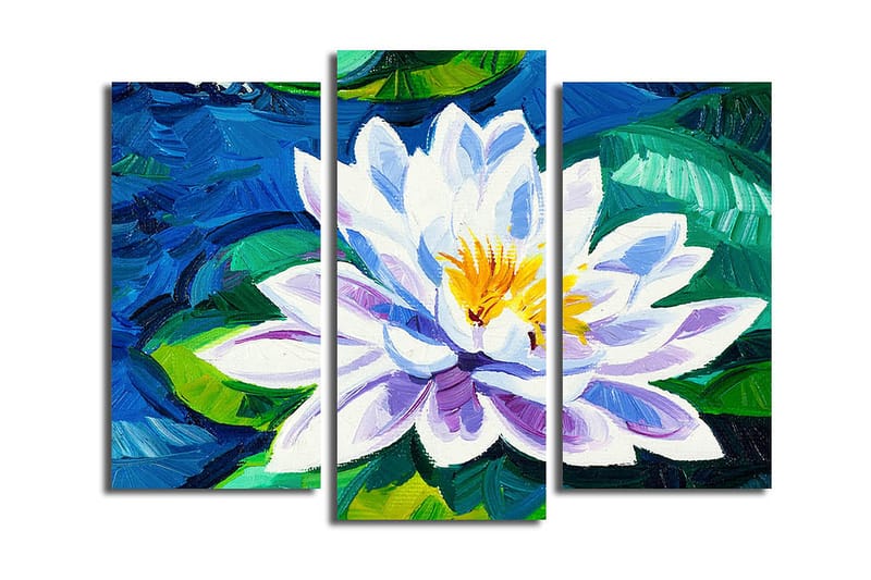 Fototapet 3 stk Flerfarvet - 22x03 cm - Boligtilbehør - Billeder & kunst - Billeder på lærred