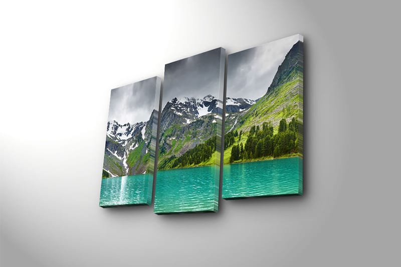 Fototapet 3 stk Flerfarvet - 22x03 cm - Boligtilbehør - Billeder & kunst - Billeder på lærred