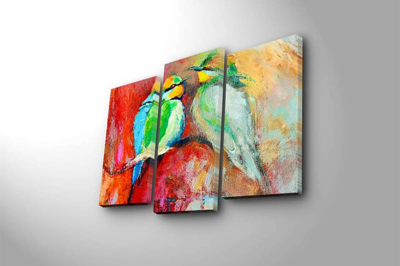 Fototapet 3 stk Flerfarvet - 22x03 cm - Boligtilbehør - Billeder & kunst - Billeder på lærred