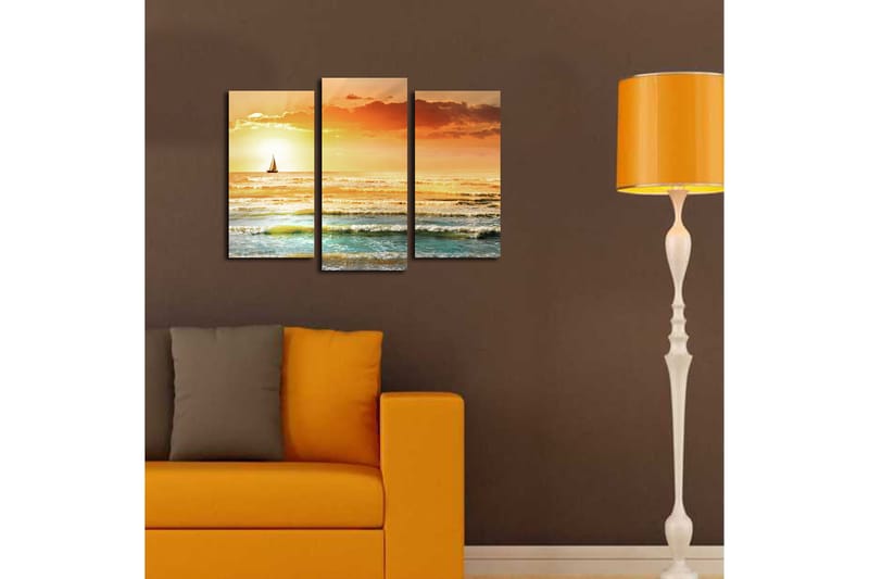 Fototapet 3 stk Flerfarvet - 22x03 cm - Boligtilbehør - Billeder & kunst - Billeder på lærred