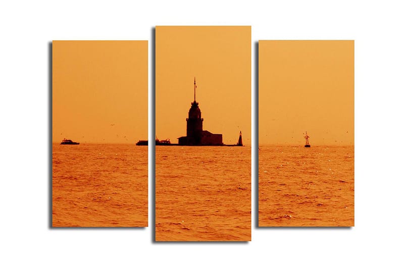 Fototapet 3 stk Flerfarvet - 22x03 cm - Boligtilbehør - Billeder & kunst - Billeder på lærred