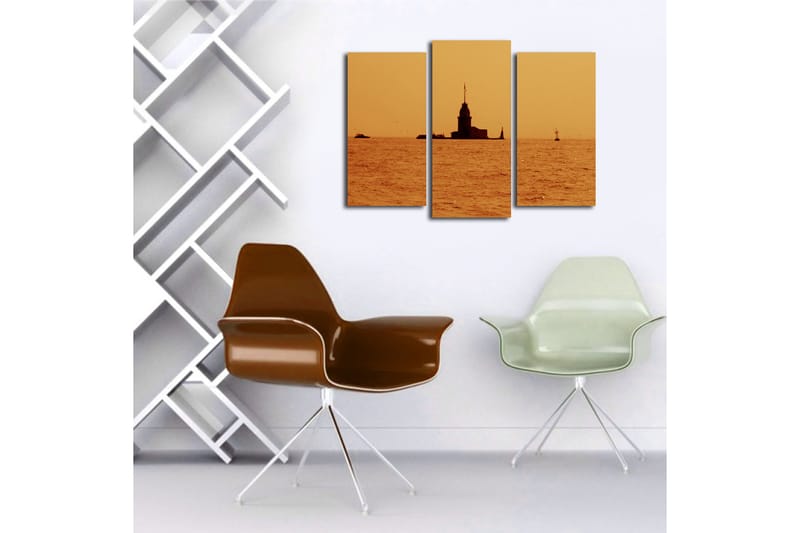 Fototapet 3 stk Flerfarvet - 22x03 cm - Boligtilbehør - Billeder & kunst - Billeder på lærred