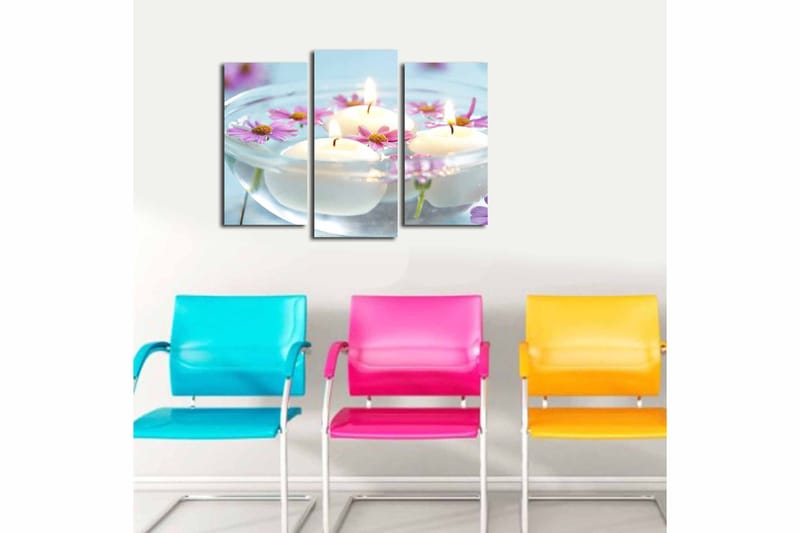 Fototapet 3 stk Flerfarvet - 22x03 cm - Boligtilbehør - Billeder & kunst - Billeder på lærred
