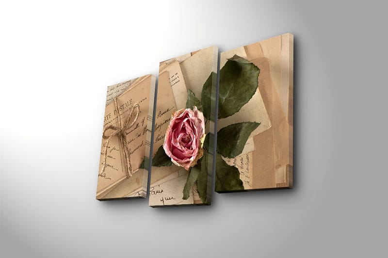 Fototapet 3 stk Flerfarvet - 22x03 cm - Boligtilbehør - Billeder & kunst - Billeder på lærred