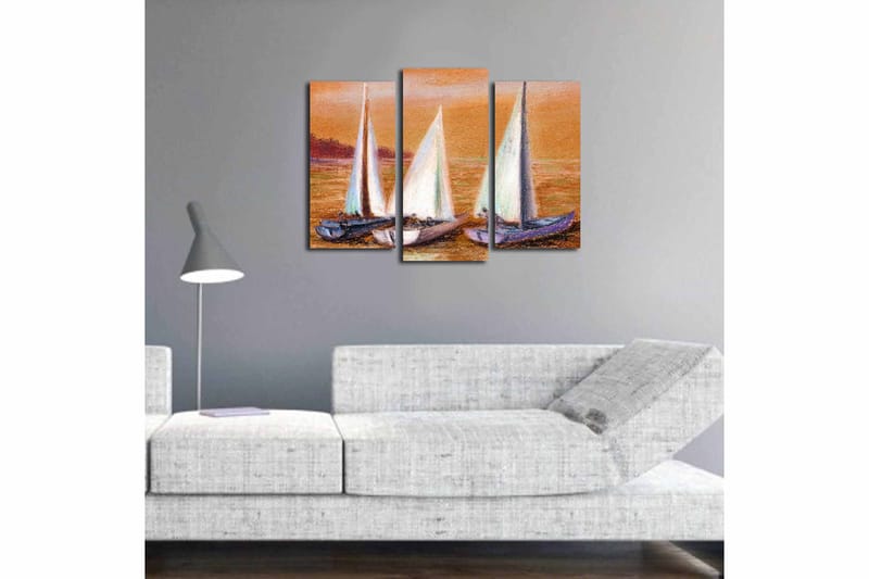 Fototapet 3 stk Flerfarvet - 22x03 cm - Boligtilbehør - Billeder & kunst - Billeder på lærred