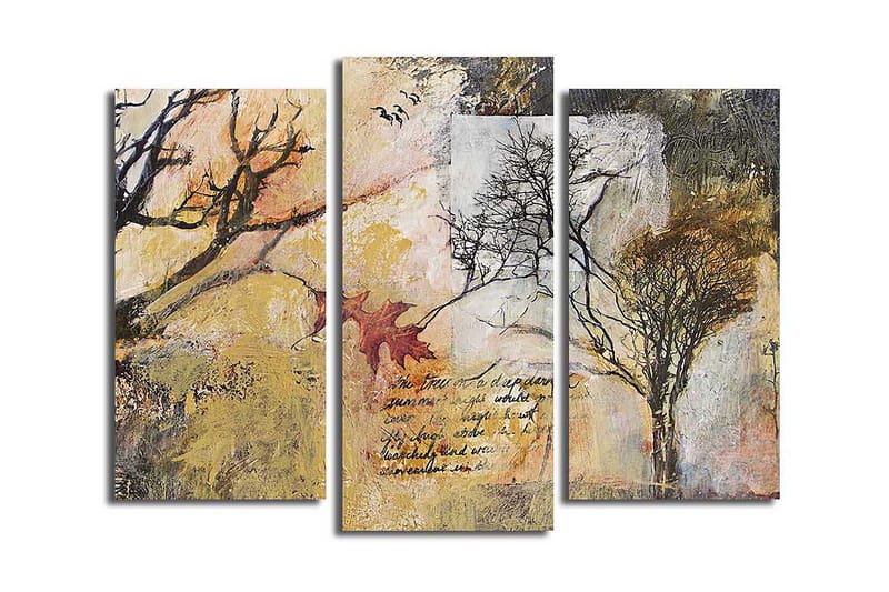 Fototapet 3 stk Flerfarvet - 22x03 cm - Boligtilbehør - Billeder & kunst - Billeder på lærred