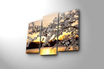 Fototapet 3 stk Flerfarvet - 22x03 cm - Boligtilbehør - Billeder & kunst - Billeder på lærred