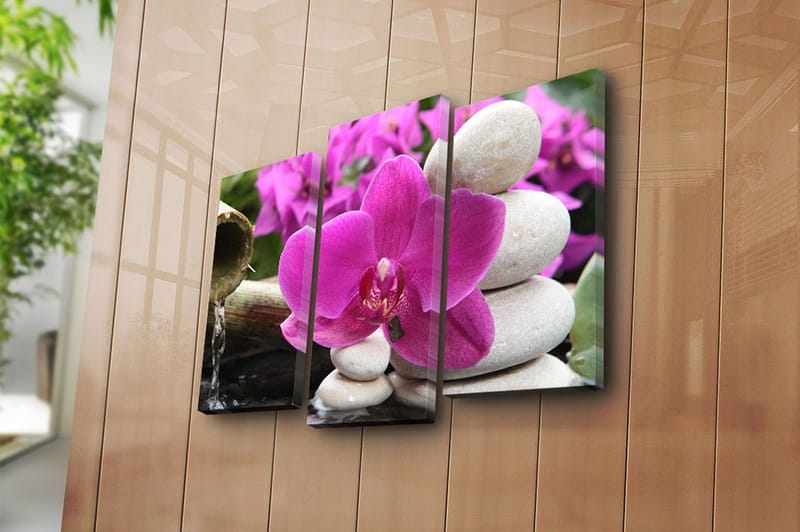 Fototapet 3 stk Flerfarvet - 22x03 cm - Boligtilbehør - Billeder & kunst - Billeder på lærred