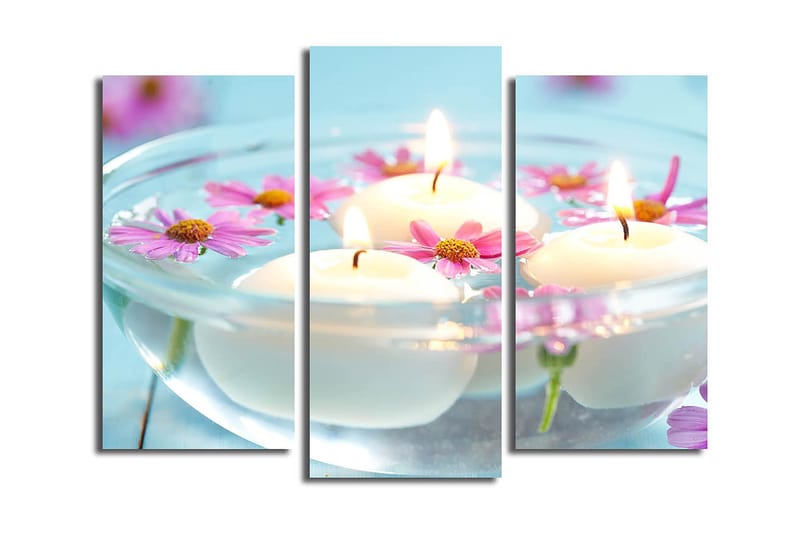 Fototapet 3 stk Flerfarvet, 22x03 cm