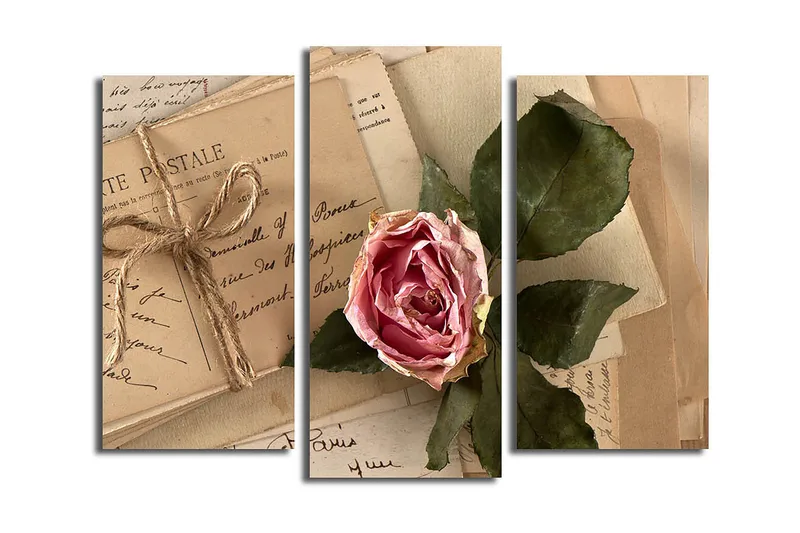 Fototapet 3 stk Flerfarvet, 22x03 cm