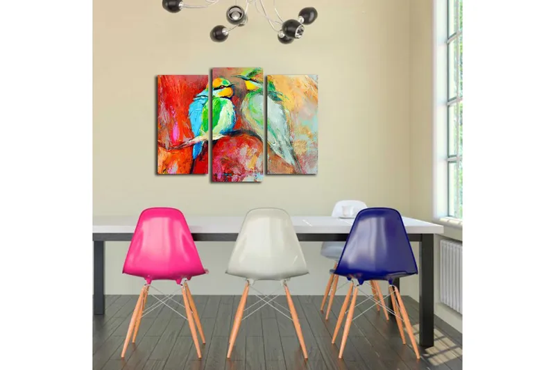 Fototapet 3 stk Flerfarvet - 22x03 cm - Boligtilbehør - Billeder & kunst - Billeder på lærred