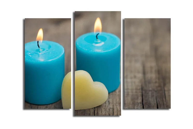 Fototapet 3 stk Flerfarvet, 22x03 cm