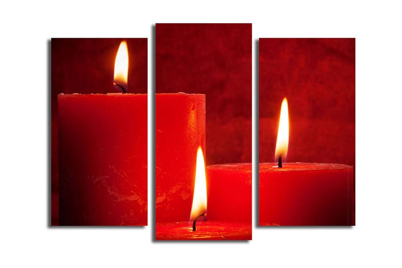 Fototapet 3 stk Flerfarvet, 22x03 cm