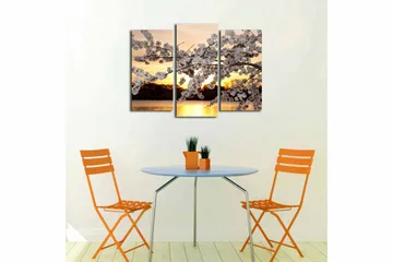 Fototapet 3 stk Flerfarvet - 22x03 cm - Boligtilbehør - Billeder & kunst - Billeder på lærred