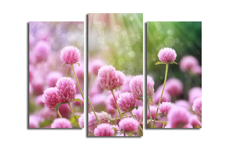 Fototapet 3 stk Flerfarvet, 22x03 cm