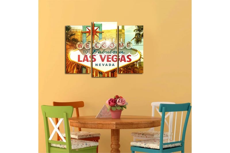 Fototapet 3 stk Flerfarvet - 22x03 cm - Boligtilbehør - Billeder & kunst - Billeder på lærred