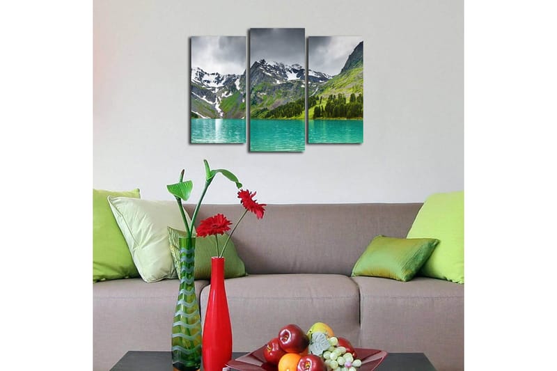 Fototapet 3 stk Flerfarvet - 22x03 cm - Boligtilbehør - Billeder & kunst - Billeder på lærred