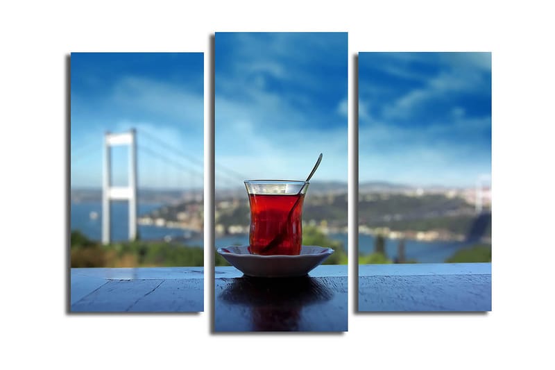 Fototapet 3 stk Flerfarvet, 22x03 cm