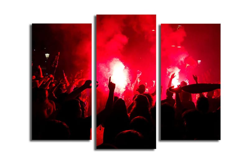 Fototapet 3 stk Flerfarvet, 22x03 cm