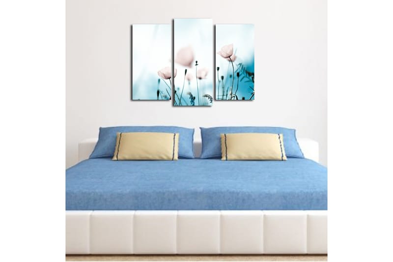 Fototapet 3 stk Flerfarvet - 22x03 cm - Boligtilbehør - Billeder & kunst - Billeder på lærred