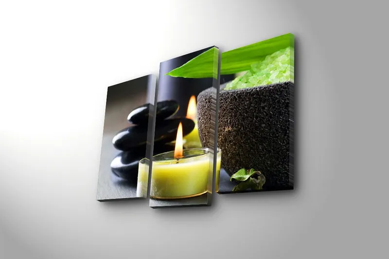 Fototapet 3 stk Flerfarvet - 22x03 cm - Boligtilbehør - Billeder & kunst - Billeder på lærred