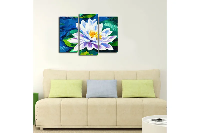 Fototapet 3 stk Flerfarvet - 22x03 cm - Boligtilbehør - Billeder & kunst - Billeder på lærred