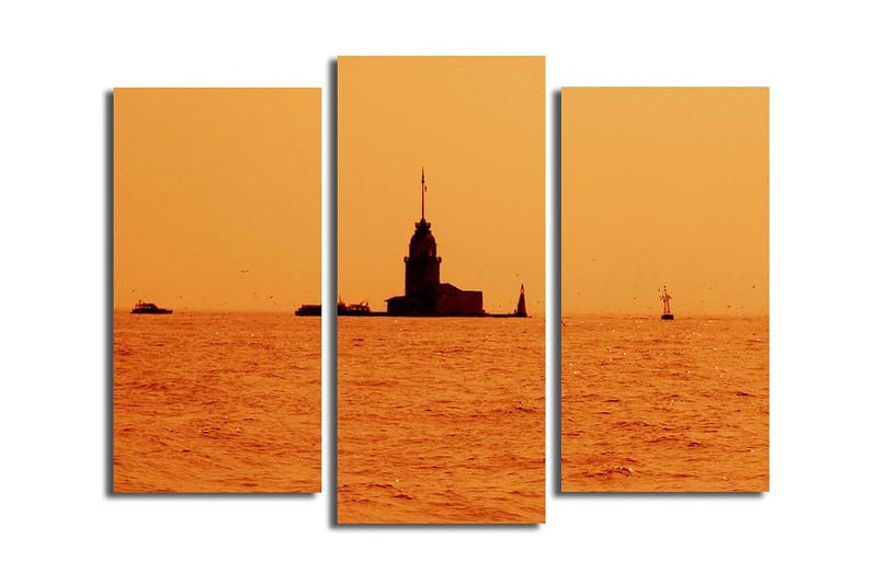 Fototapet 3 stk Flerfarvet, 22x03 cm